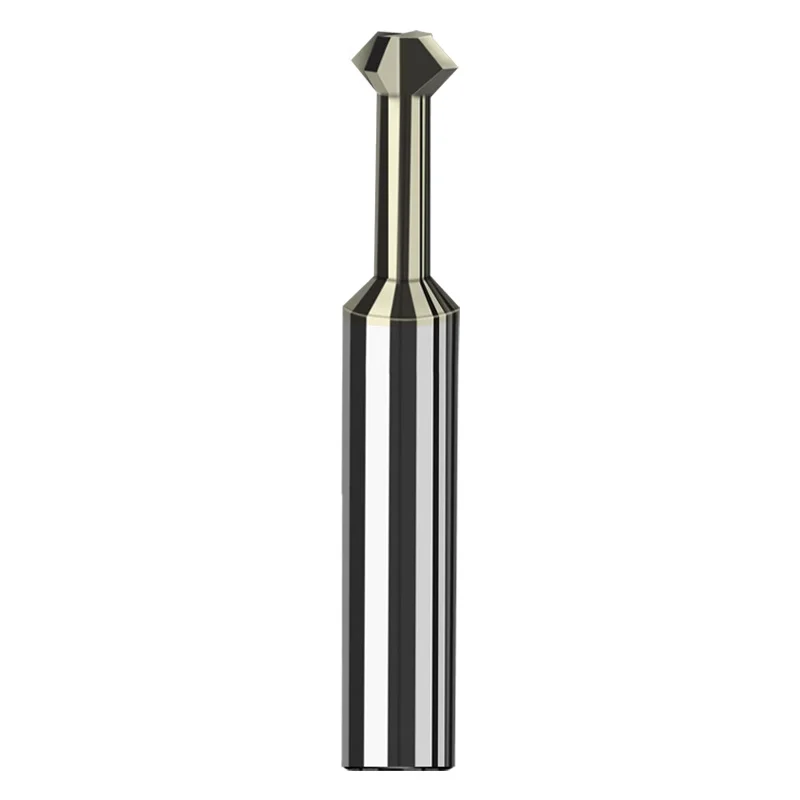 HRC55 Up Down Chamfering Cutter End Mill Shank Milling Cutter 4F Aluminum Tungsten Carbide Router Bit Coated Mini Milling Cutter