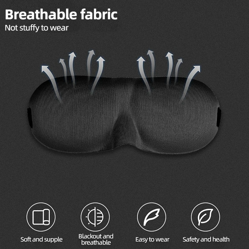 3D Sleep Eye Mask Lunch Break Eye Mask Breathable Light-Blocking Sleep Eye Mask Fatigue-Relieving Light-Blocking Eye Mask