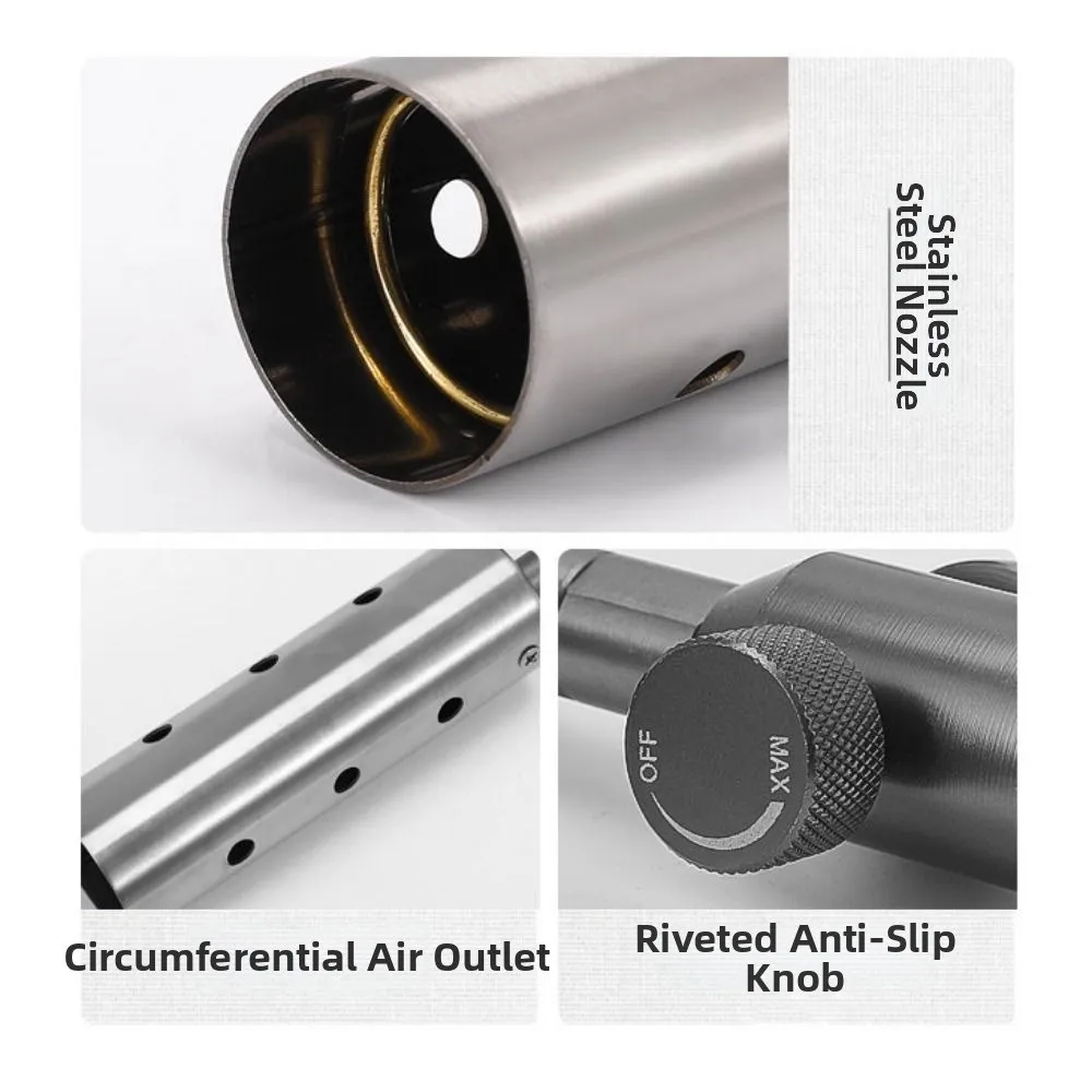 

Газовая горелка с длинной ручкой из нержавеющей стали, трехступенчатая, съемная, удлиненная, для розжига барбекю