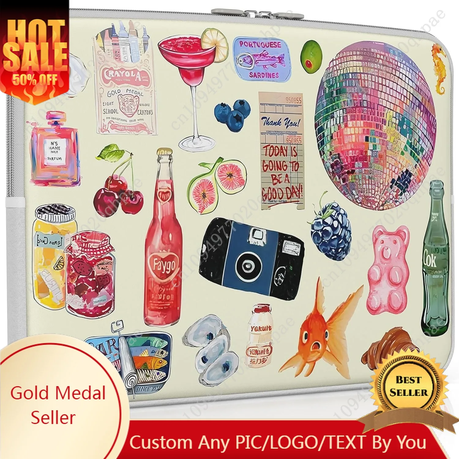 iCasso 노트북 슬리브 13인치 맥북 에어 13-13.6인치용, 귀여운 노트북 케이스 맥북 프로 13인치 14인치용, 슬림 보호 케이스