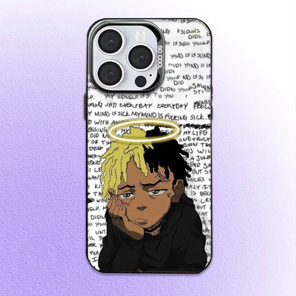 حافظة هاتف مغني الراب 999 J-Juice W-WRLD لهاتف iPhone17,16,15,14,13,12,11 Plus، Pro Max غطاء مقاوم للصدمات باللون الأسود غير اللامع #4