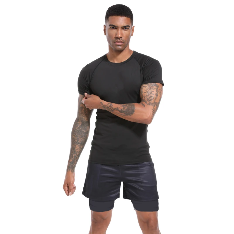 Y2K Kompression Shirt Männer Fitness Gym Skeleton Sport Lauf T-Shirt Rashgard Tops T Quick Dry Kurzarm T-Shirt Für Männer – Detail 10