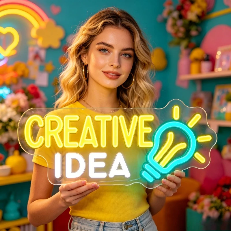 Outdoor Lighting Decor Ideas - Creative Idea LED Neon Light Dimmable
