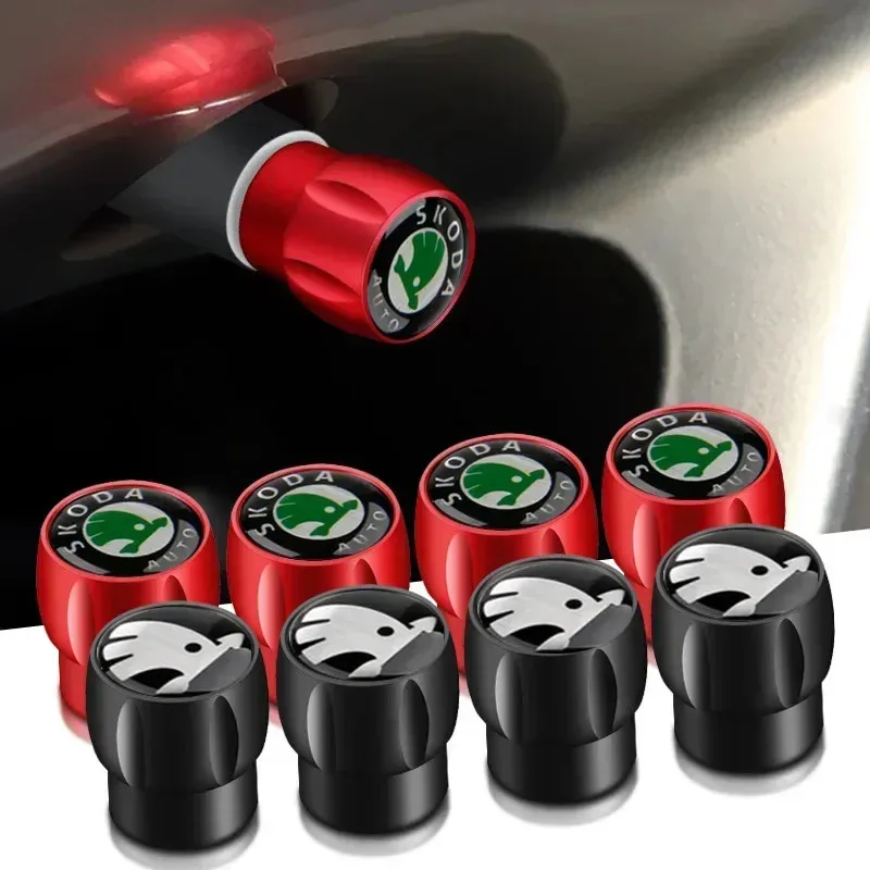 

Для Skoda, 4 шт., легкосплавные автомобильные колеса, клапан для шин, воздушные пылезащитные колпачки Octavia Superb RAPID FABIA KAMIQ KAROQ KODIAQ YETI, Стайлинг
