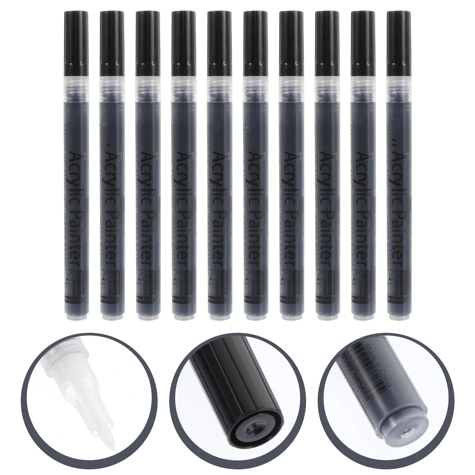 

10pcs Paint Pens Markers Art Supplies Odorless Colored Drawing Pens For Adults Diy Painting Coloring Smooth Writing