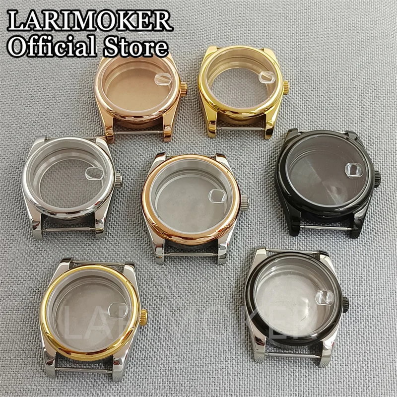 

LARIMOKER36mm/ 39mm stainless steel polished case sapphire glass fit NH35 NH36 NH34 ETA2824 2836 Miyota8215 DG2813 3804 movement