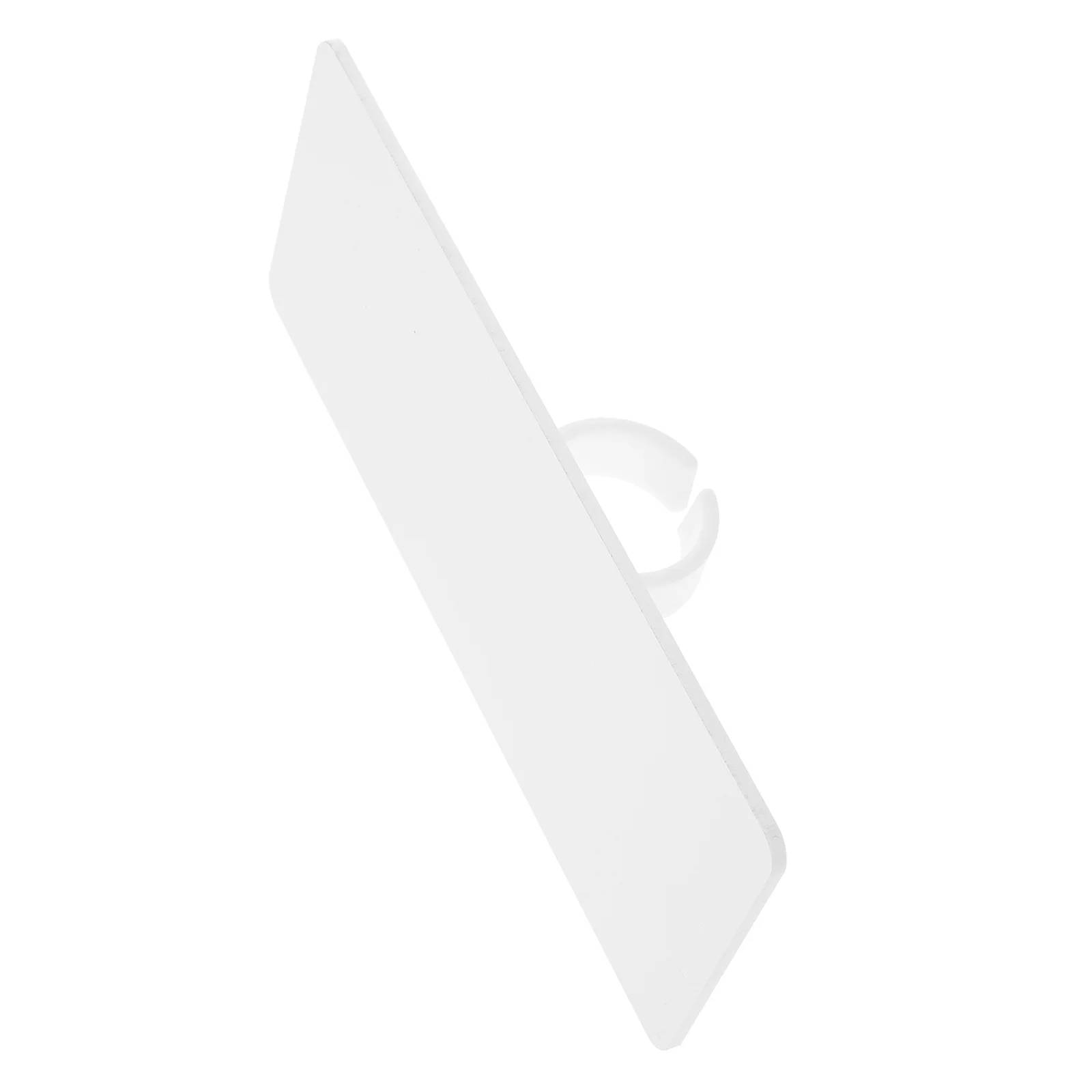 

Wireless Clip Microphone For Studio Equipment Supply, Creative Acrylic Mic Plate Blank, Rectangular Interview Mic