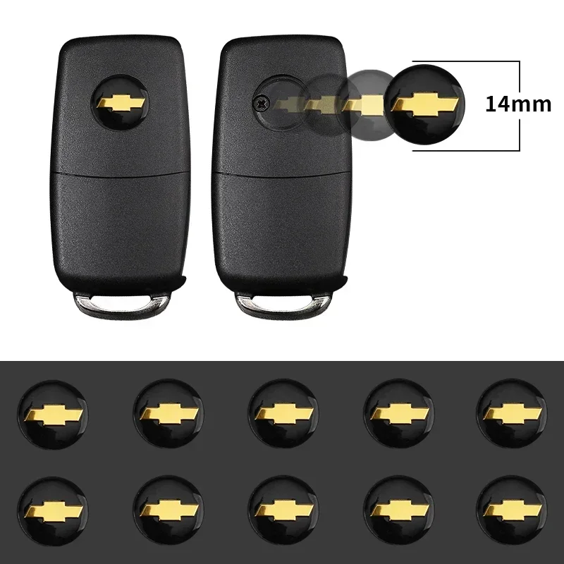

14mm Car Key Badge Emblem Replacement Car Key Sticker For Chevrolet Cruze Colorado Spark Captiva Malibu Trax Aveo Car Styling