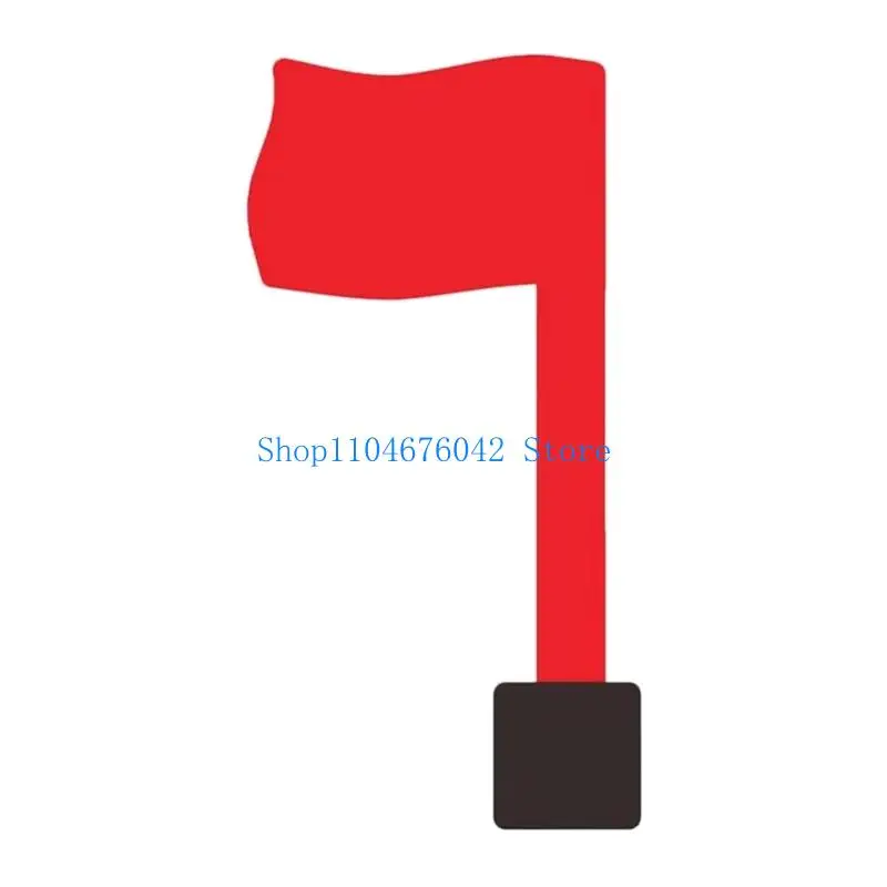 Bild 6: Rotes Briefkastenschild-Ersatzset, robuste, selbstklebende Outdoor-Pads, bestehen extreme Temperaturen für dauerhafte Installation