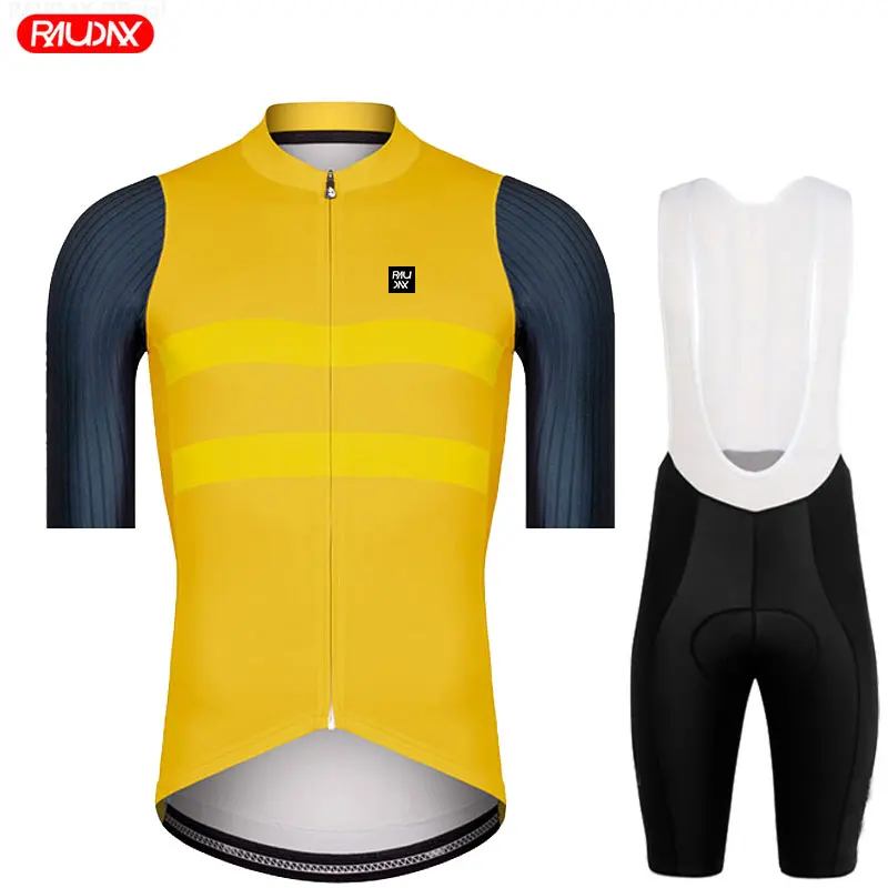 2022 RAUDAX Short Sleeve Bike Jersey Summer Outdoor Sports Cycling Clothing MTB Bike Uniforme Ropa Ciclismo Maillot Cycling Sets