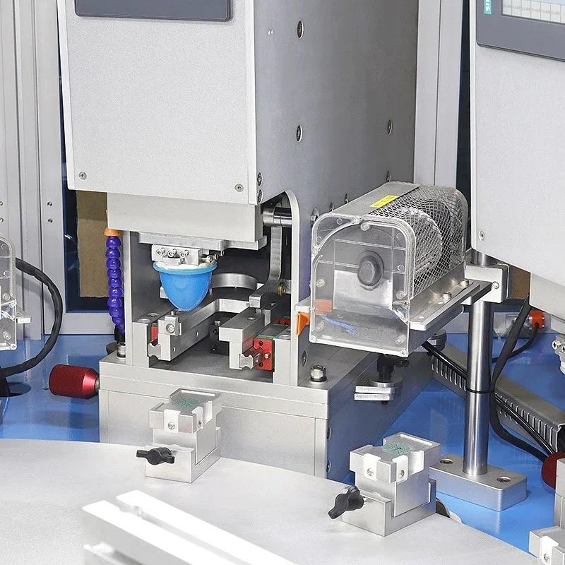 Six-color turntable divider servo oil cup pad printing machine plc independent printhead six-color pad printing machine