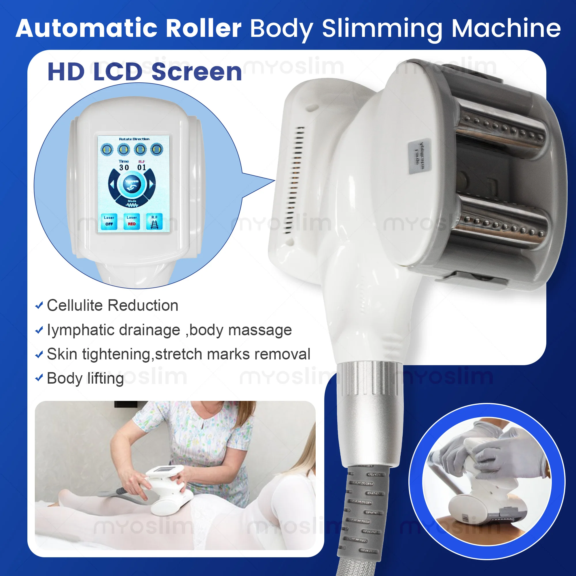 Portable V9 Vela Body Shape Weight Loss Vacuum 85Kpa Cavitation Slimming Roller Shaping Massage Machine Fat Removal Face Lift view 2