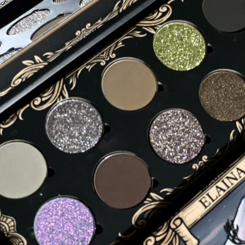 Shellwe Makeup ELAINA 10-Color Eyeshadow Chameleon Palette Mist Witch Matte Shimmer Pearlscent Deer Palette Makeup Cosmetics