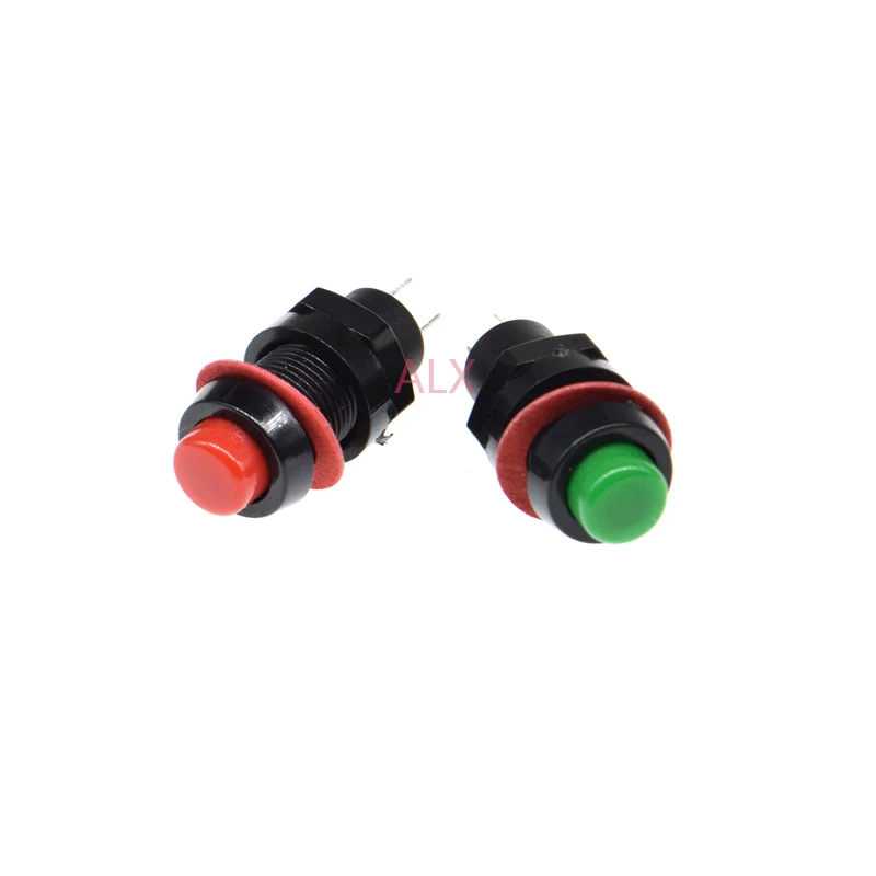 10pcs ds-211 Round self-locking Push Button Switch Micro Tact Key Switch Inching Power