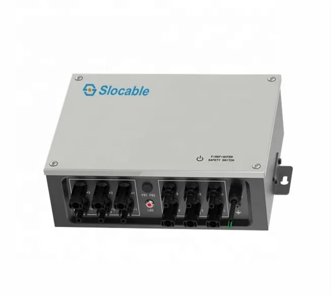 Slocable Module Inverter Accessories 6 Poles 3 Strings 1000V 1500V 40A Firefighter Smart Switch for Solar Power