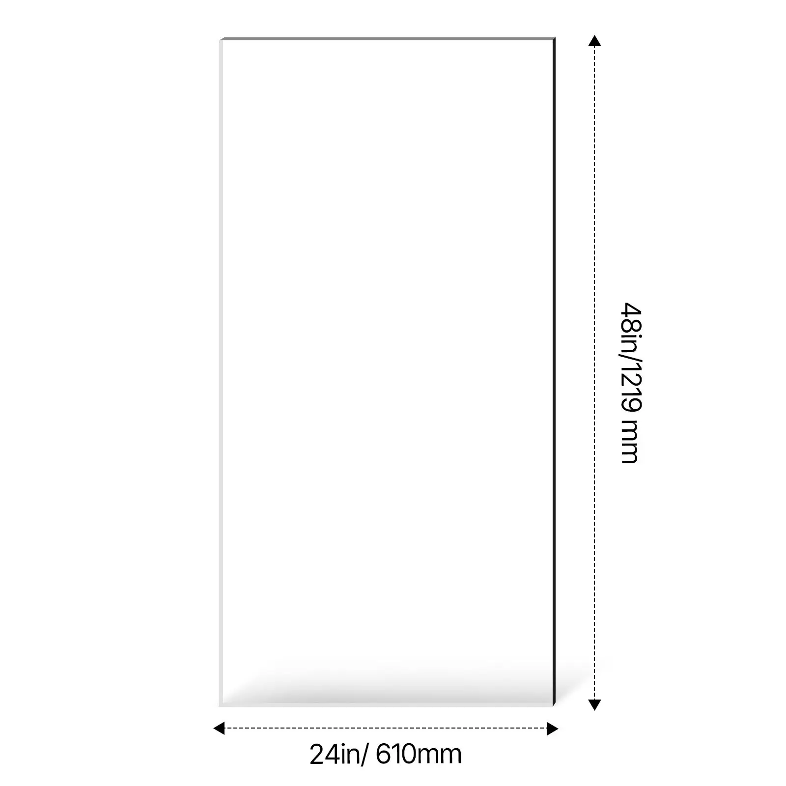 Plexiglass Acrylic Sheets, 2-Pack Plastic Sheet, 24 x 48 Inch 1/8 Inch Thick Clear Plastic Cast Transparent Glass for Crafting Projects, Replacement Picture Frame Glass, DIY Display, Easy to Cut