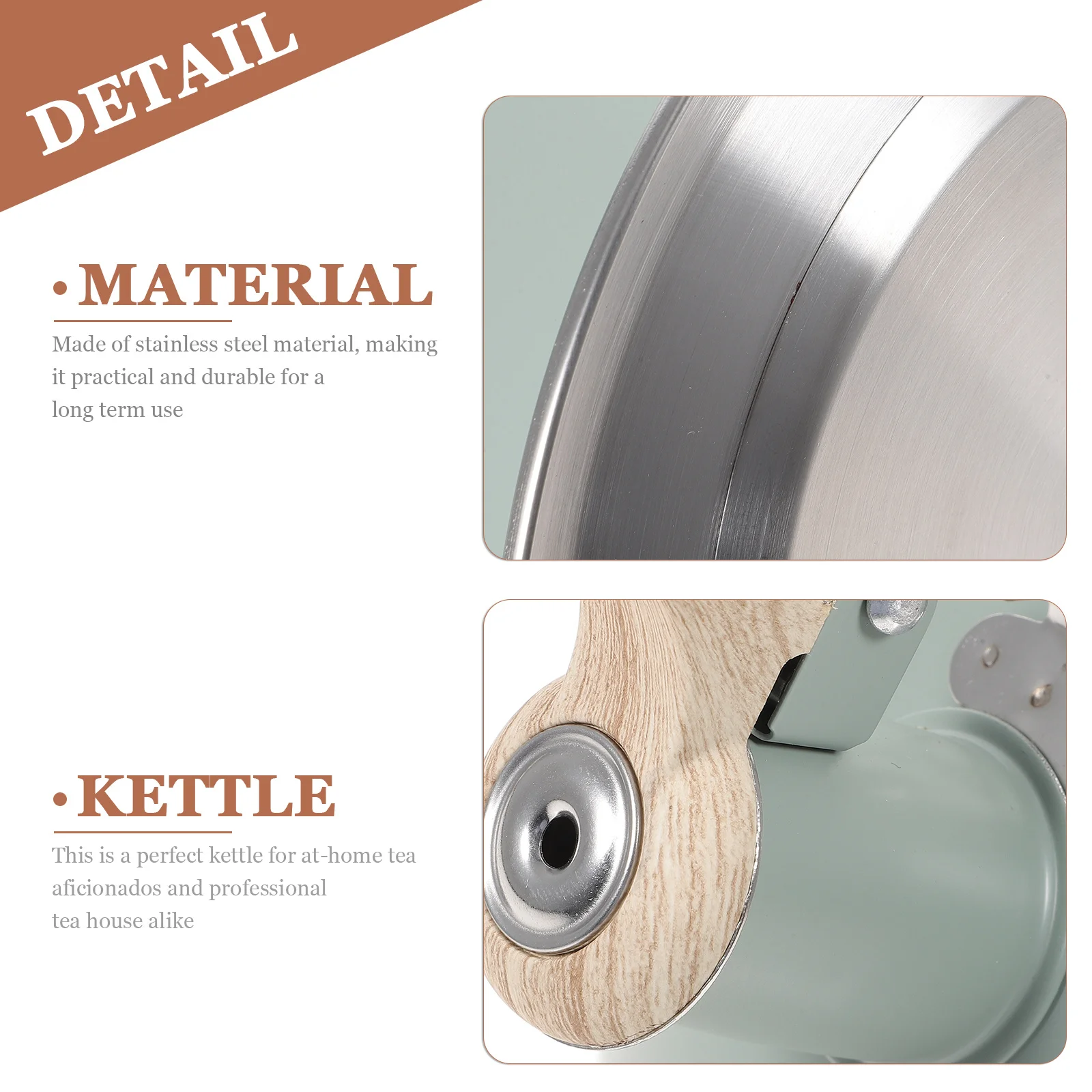 

3L Stainless Steel Whistling Tea Kettle Rustproof Fast Heating For Induction Stove Kitchen Water Boiling Pot Household