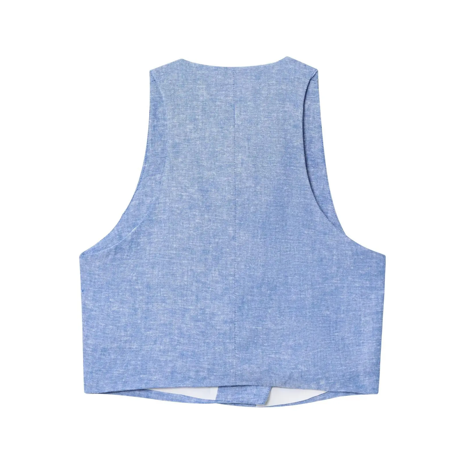 Zweireihige Weste für Damen mit Gürtel und weitem Bein, Hosen-Set, Herbstmode, europäischer Stil, Outfit L52462/3F, Exportqualität