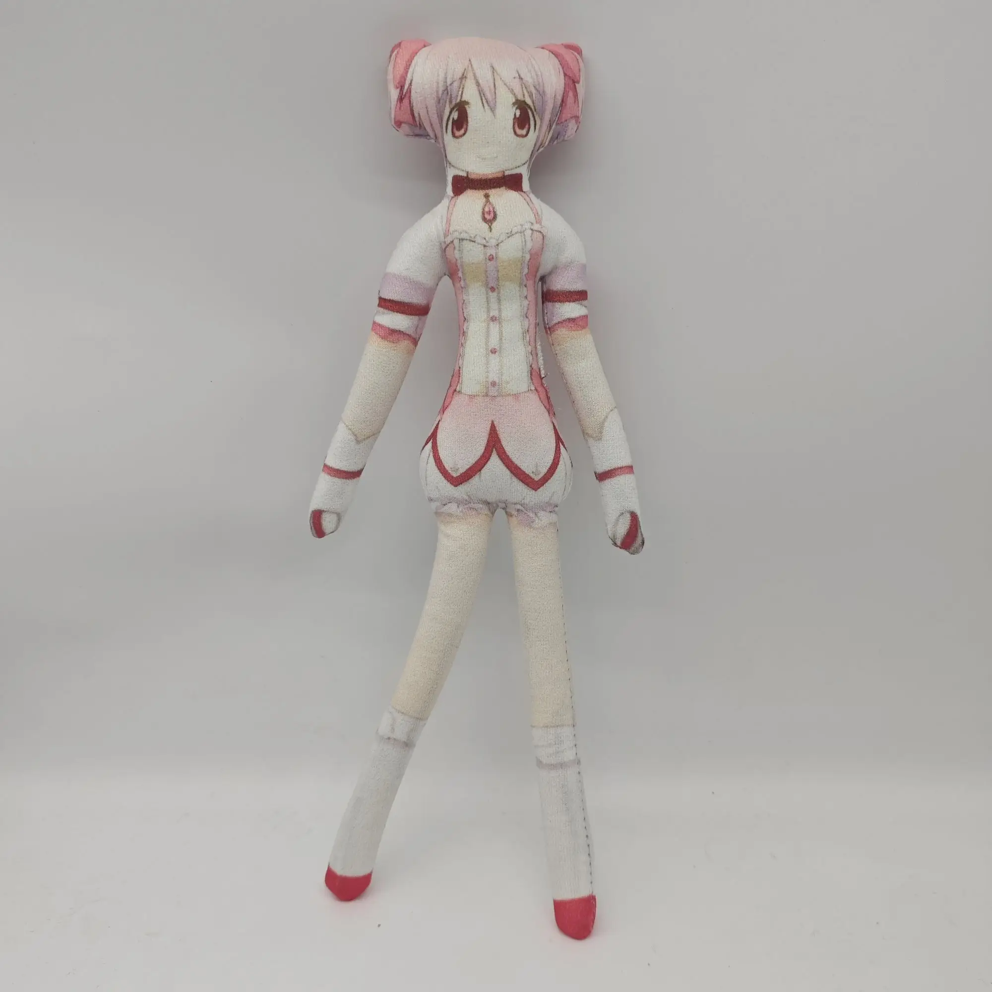 27cm Puella Magi Madoka Magica Anime Plush Doll Sakura Kyoko Kaname Madoka Tomoe Mami Twistable Stuffed Abstract Figure for Part view 4
