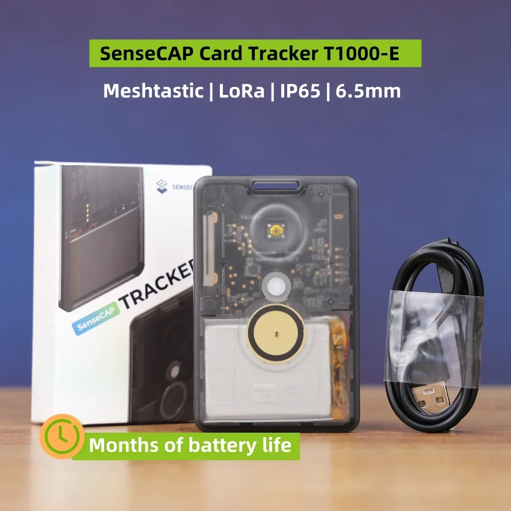 

Meshtastic Lora SenseCAP Card Tracker T1000-E/T1000-A/T1000-B meshtastic 868 433 915 with antenna IP65 rating device with GPS