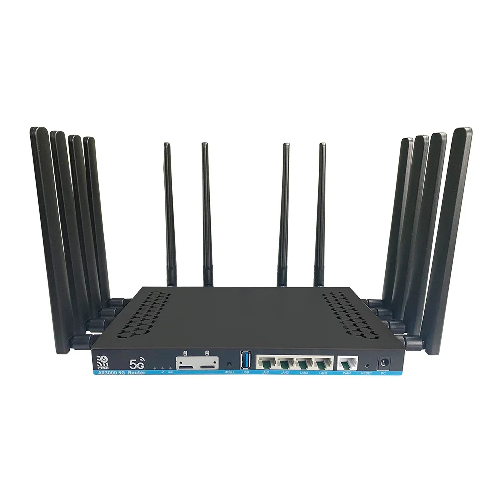 Load balance 3000Mbps Openwrt Gigabit Wireless WiFi6 3G 4G LTE 5G WiFi Router With Sim Card Slot