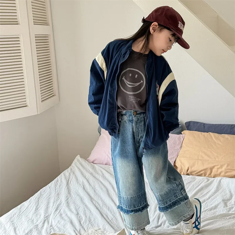 Children Coat 2026 Autumn New Korean Fashion Girl's Jacket 1-7Year Boy's Coat Outerwear