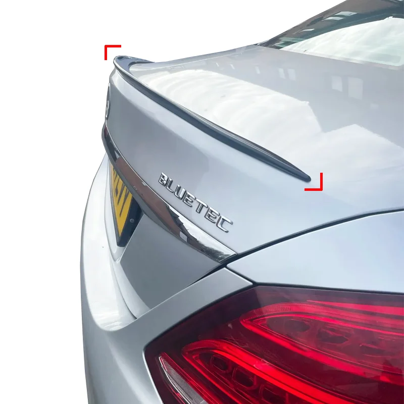 Image of Für Mercedes Benz C-Klasse W205 W203 W204 W206 W213 C63 Auto-Heckspoiler Flügel Lippe Hochglanz Schwarz Gummi 121Cm