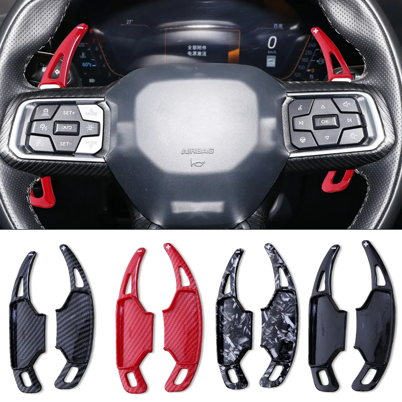 ABS Carbonfaser-Muster DSG Schaltwippen für Ford Mustang GT Dark Horse EcoBoost 2024 2025 2026 Lenkrad Schaltpaddel