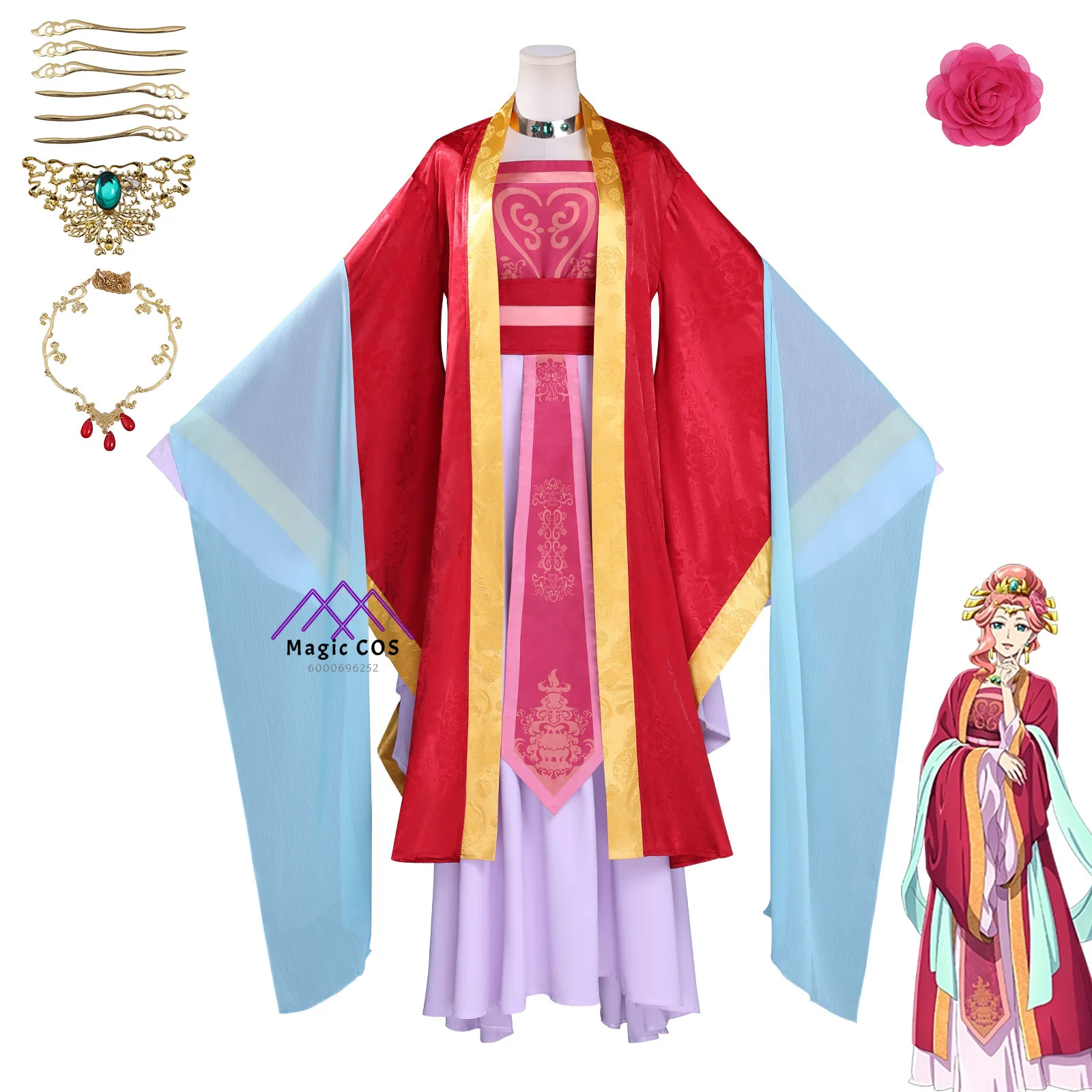 

Hot The Apothecary Diaries Cosplay Costume Anime Gyokuyou Role Playing Traditional Clothes Dress Outfit Women Comic Con Party