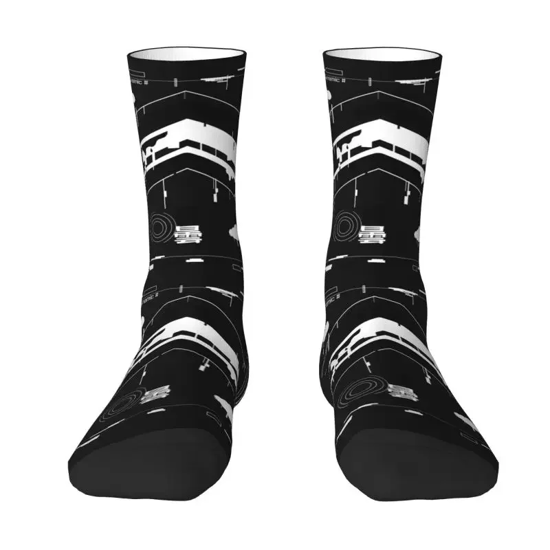 Printing Intuition Techwear Socks Stretchy Summer Autumn Winter Japanese Future Tech Street Wear Style Crew Socks