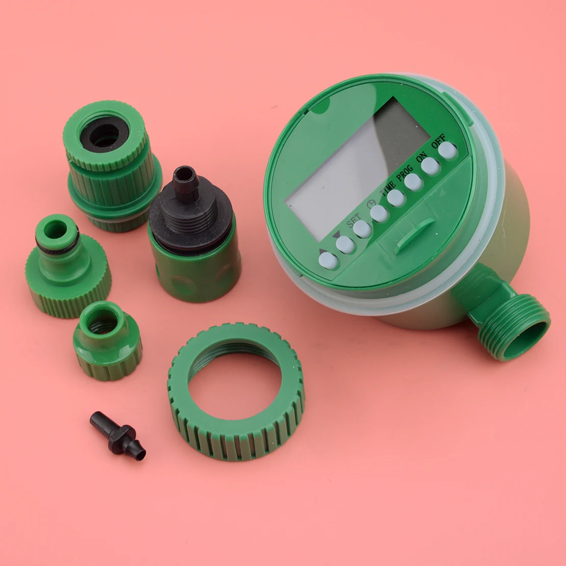 디지털 관개 컨트롤러, 0-40 °C 물 타이머, 정원 자동 급수, 녹색 플라스틱, 신상 0-400kpa