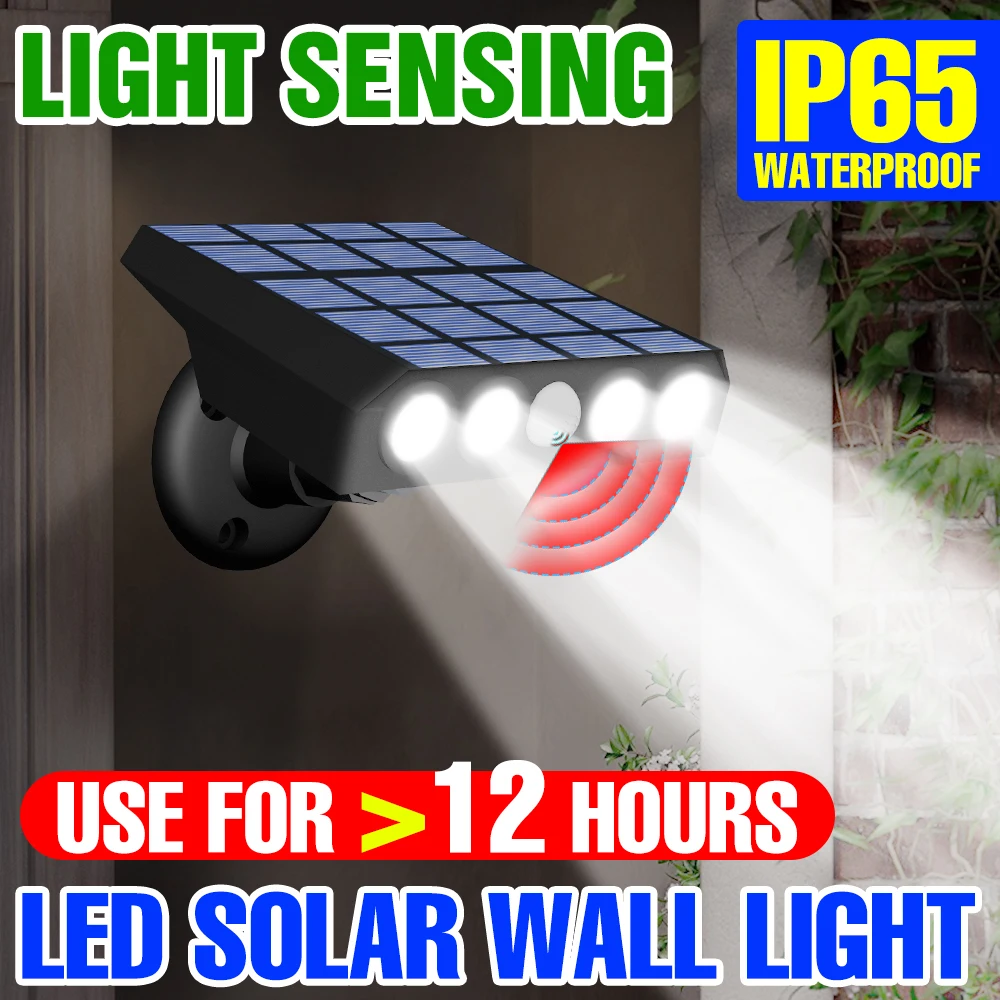 

Led Solar Lights Outdoor Sunlight Garden Solar Powered Led Lamp For Yard Terrace Waterproof Motion Sensor Emergency Lighting