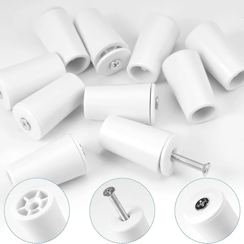 White Plastic Blind Stoppers Smooth Compact Roller Shutter Repair Curtains Accessories Window Blind Stopper Parts