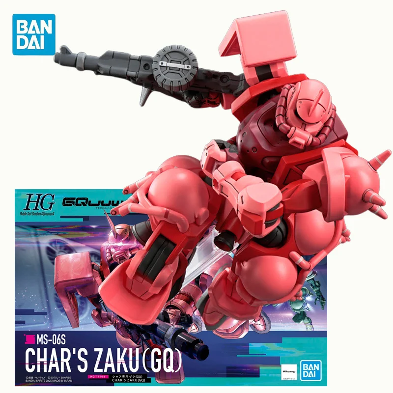 

В наличии BANDAI HG 1/144 мобильный костюм Gundam GQuuuuuuX MS-06S CHAR'S ZAKU (GQ) аниме фигурки в сборе модель игрушки