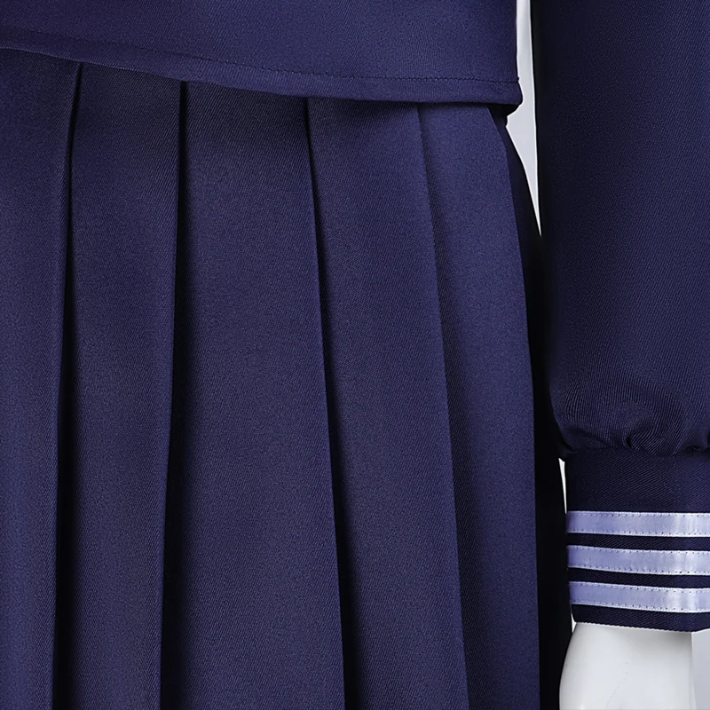 Hinako Fukami Cosplay Costume Silent Hill F Navy Sailor Uniform Skirt Set With Red Tie For Halloween Horror Game Theme Costume view 4