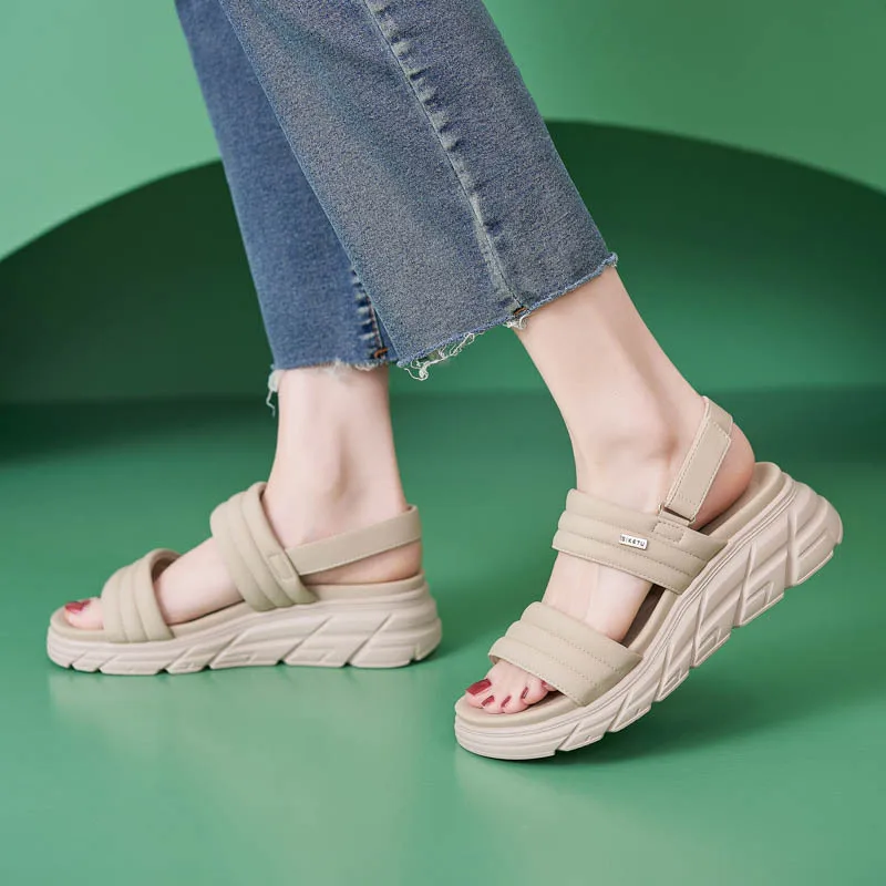 Shoes for Women 2025 Summmer Fashion Women Platform Sandals Casual Comfortable Non-slip Wedges Shoes Zapatos De Mujer