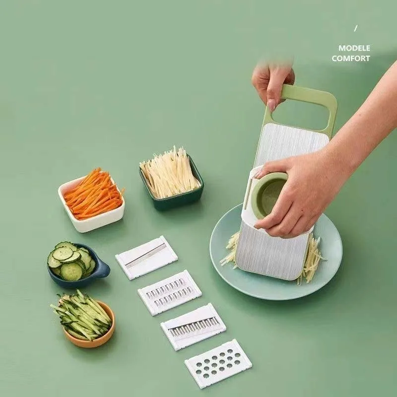 

1 Multifunctional Vegetable and Fruit Slicer and Grater Set - Efficiently Chop, Grate and Slice Potatoes and More Kitchen Tools