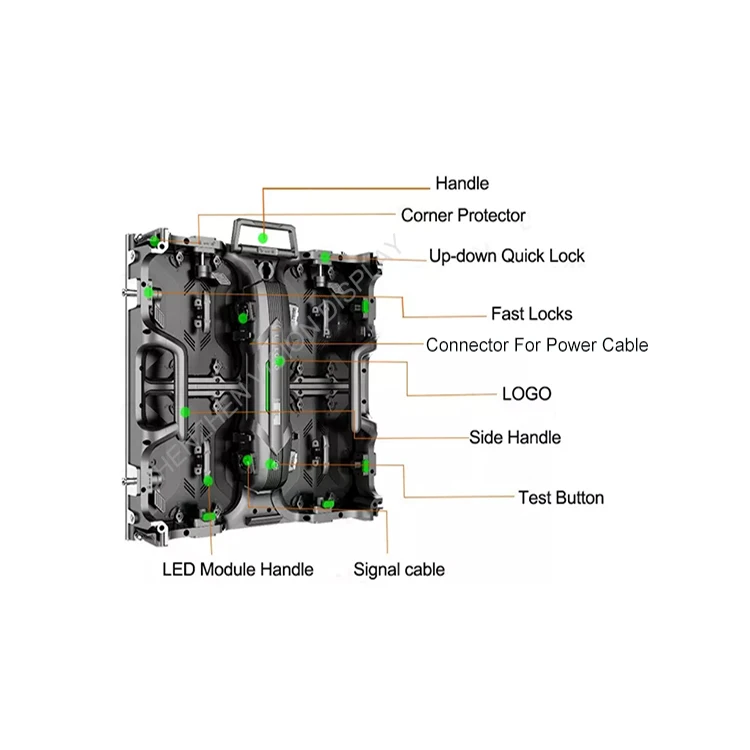 شاشة LED داخلية كاملة الألوان تأجير جدار الفيديو 500*500 مللي متر P2.604P2..976P3.91P4.81 لمرحلة الكنيسة بدقة 4K IP65 #2