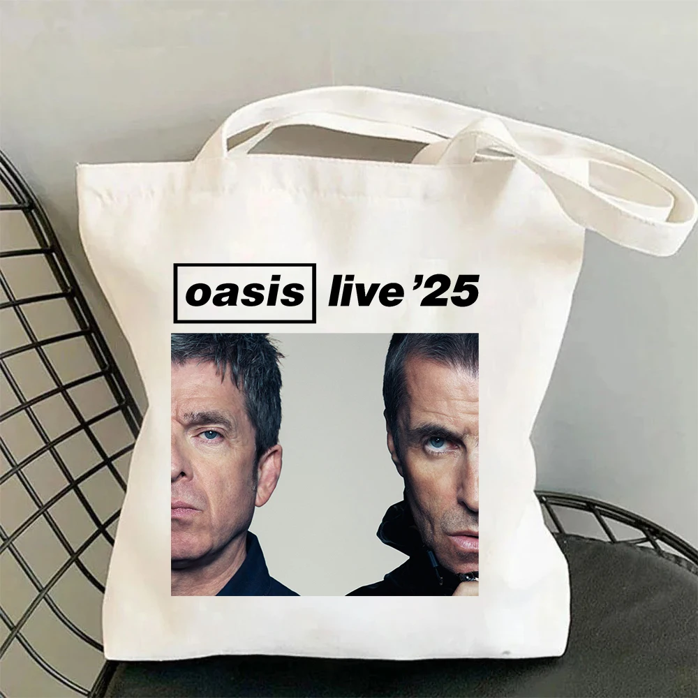 The Oasis Live 25 Tour 2025 Merch Bolso de lona Bolso de compras de lona Bolso de compras Bolso de compras