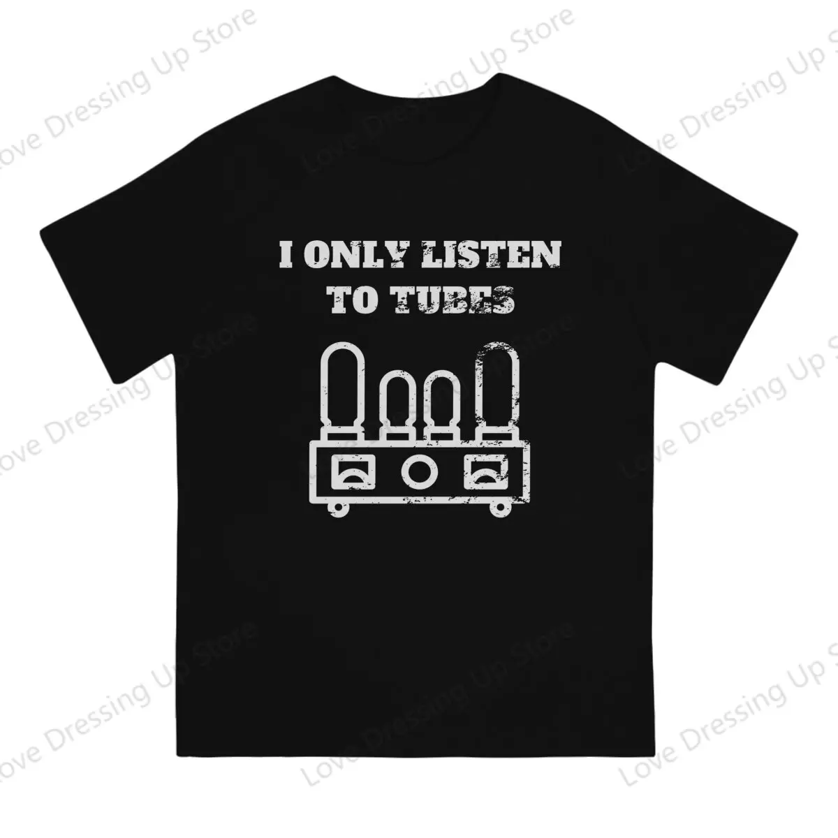 Vacuum Tube Amplifier Retro Vintage Tshirt Homme Men's Clothes Cotton T Shirt For Men