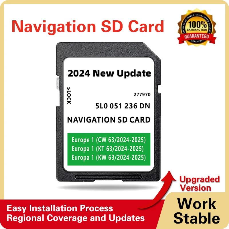 for Skoda Rapid from2015-2020 MIB2 32GB Sat Nav Europe Car Navigation Version SD Card Software Discover Media