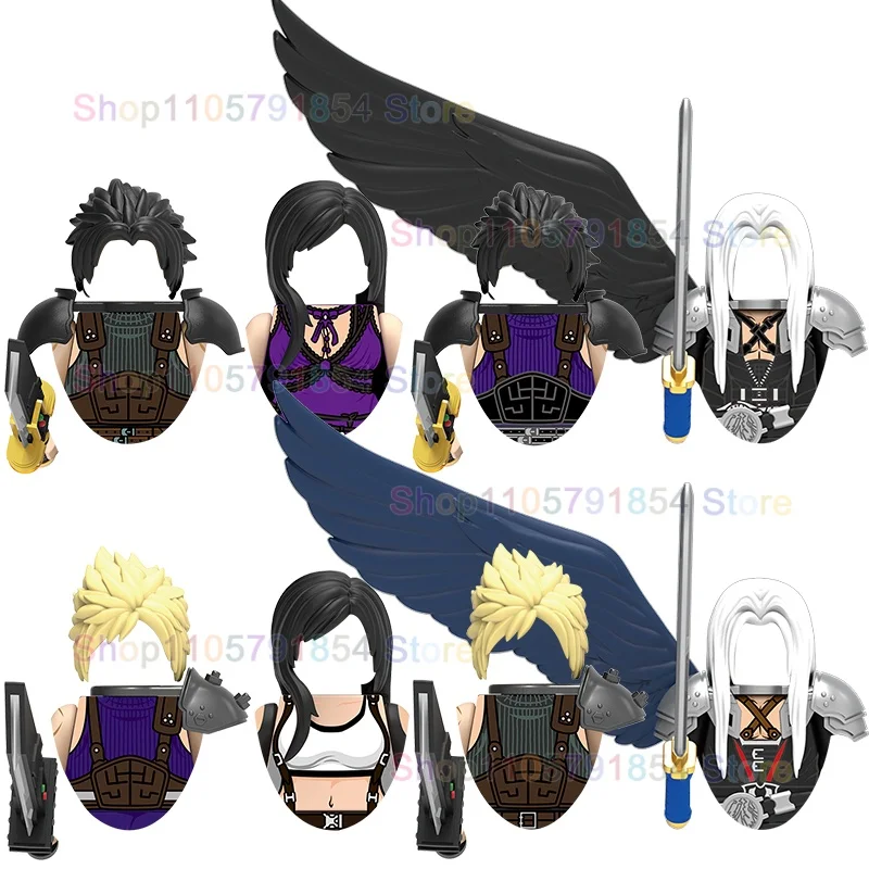 Hot Game Series Action Figures Models Building Blocks Toys Big Knife Wings Accessories Christmas DIY Toy Gifts DT8903+DT8907