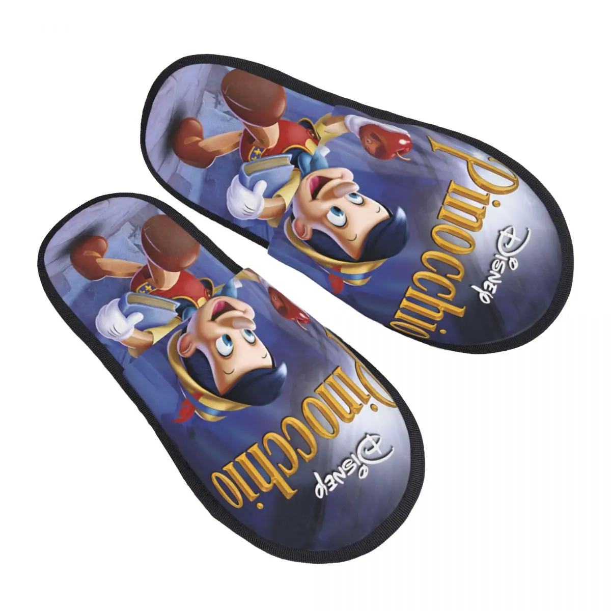 

Custom Pinocchio Comfort Scuff Memory Foam Slippers Women Anime Bedroom House Shoes