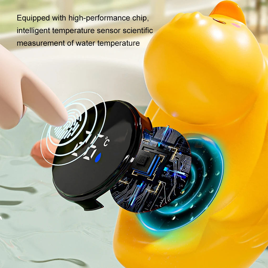 Интеллектуальный электронный термометр для воды с трехцветным напоминанием, легкий термометр для температуры воды
