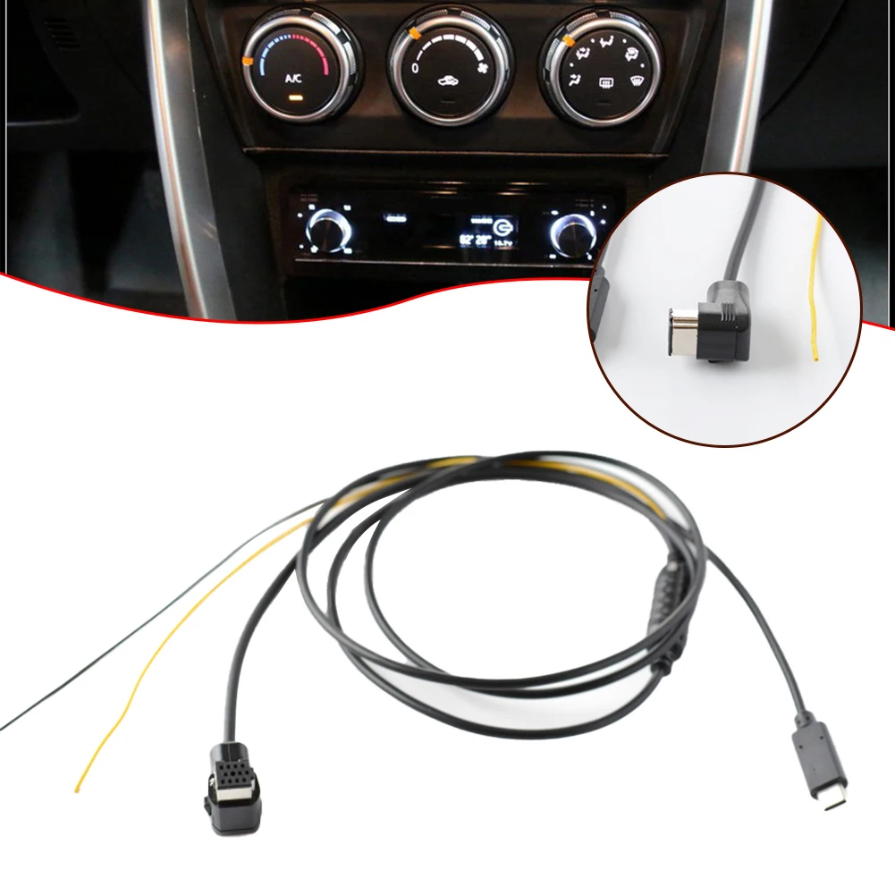 For Pioneer Audio CD Player TYPEC Audio Input Cable AUX Audio+Charging Cable For DEH-P 2600R For DEH-P 9600 MP