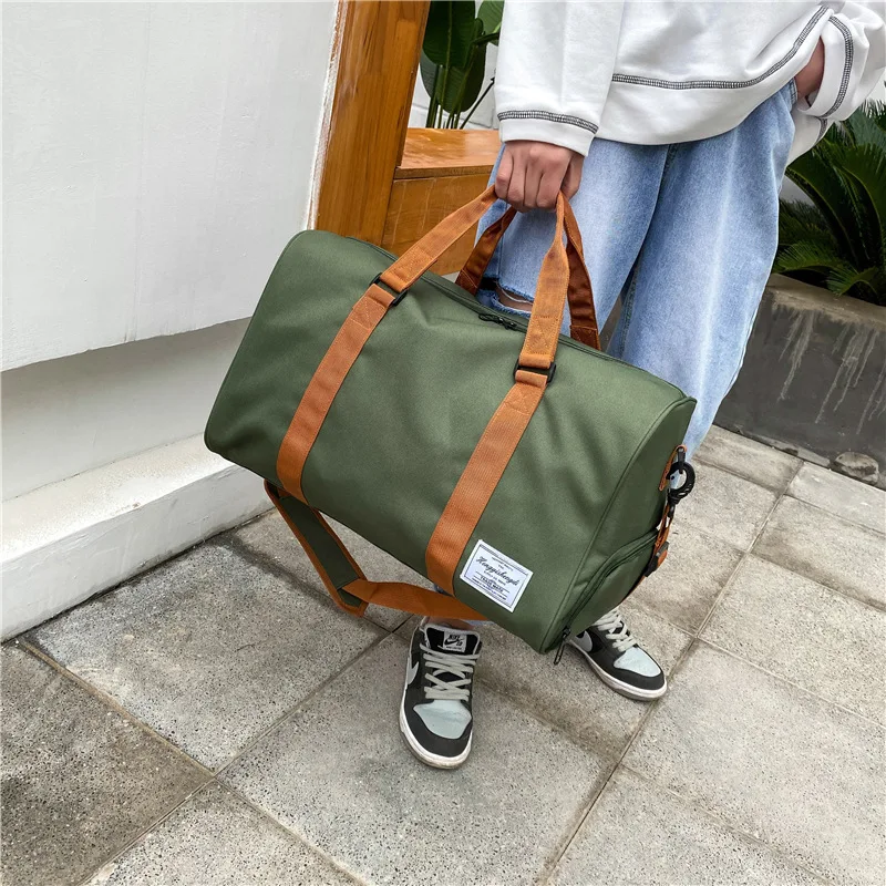 2023 nuove borse da viaggio pieghevoli in Nylon borsa Unisex di grande capacità bagaglio da donna borse impermeabili borse da viaggio da uomo 20-35L