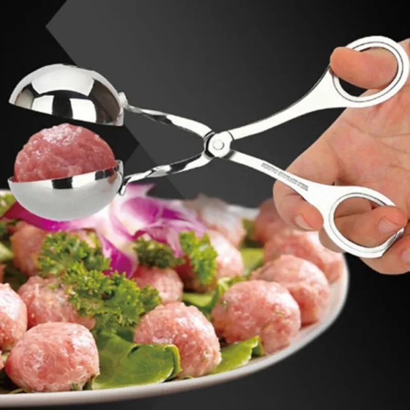 Frikadelle Maker Werkzeug Clip Newbie Nicht Stick Gefüllte Fleisch Ball Löffel Shaper Kochen Scoop Edelstahl Küche Zubehör Form