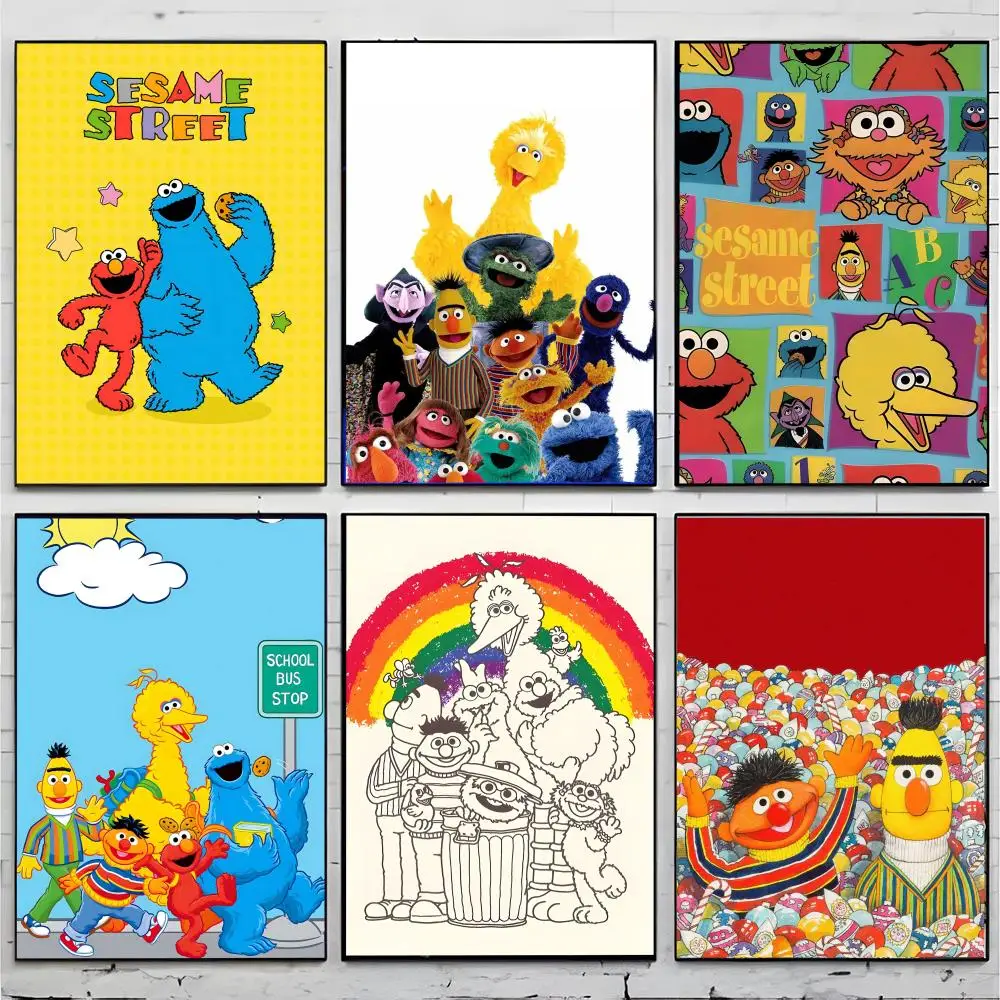 S_Sesame Street Movie Poster Premium Decor Art & Gift for Household Lounge Home Ornaments