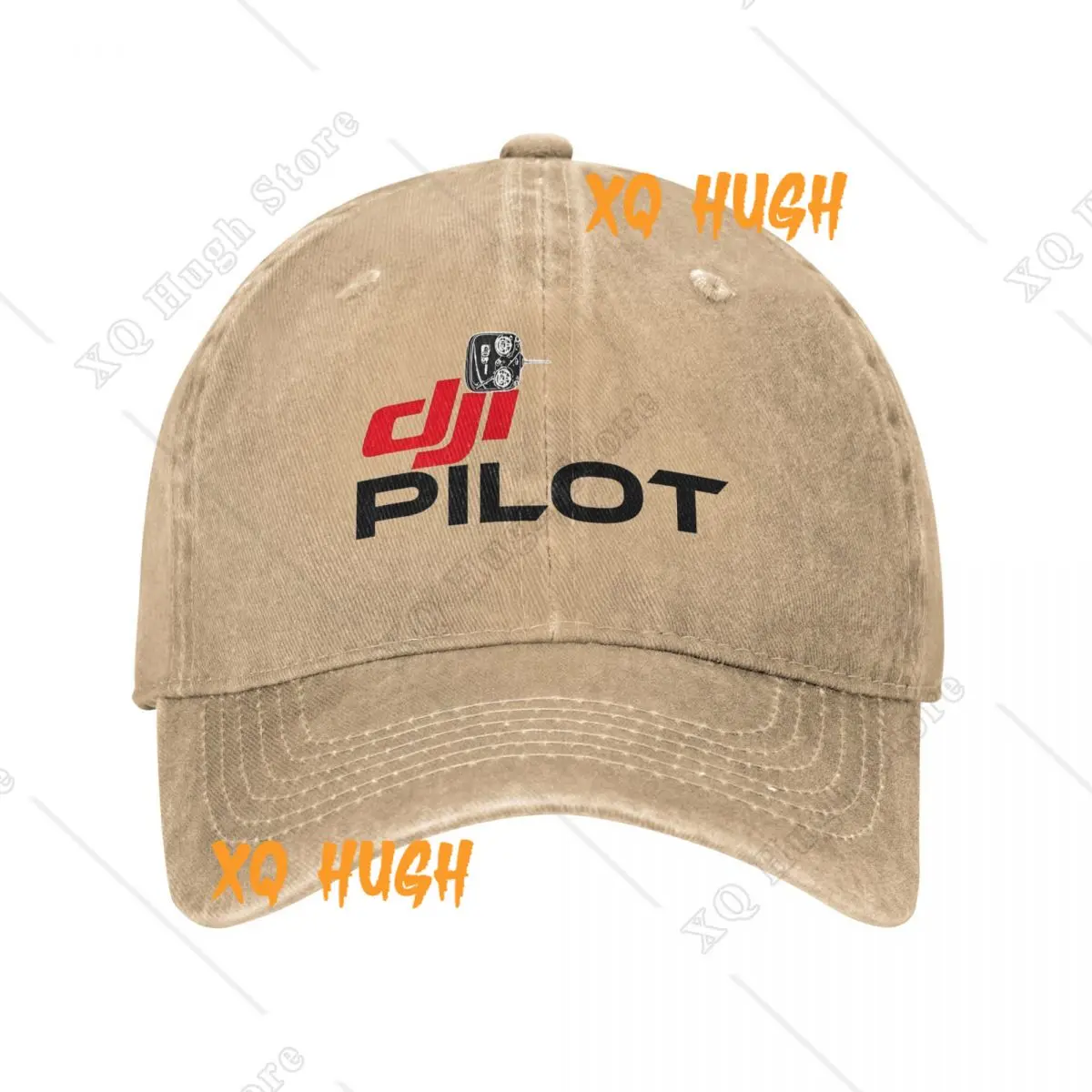 D-DJI Drone Pilot Baseball Caps Vintage Distressed Washed Operator Headwear Unisex Outdoor Workouts Adjustable Fit Caps Hat