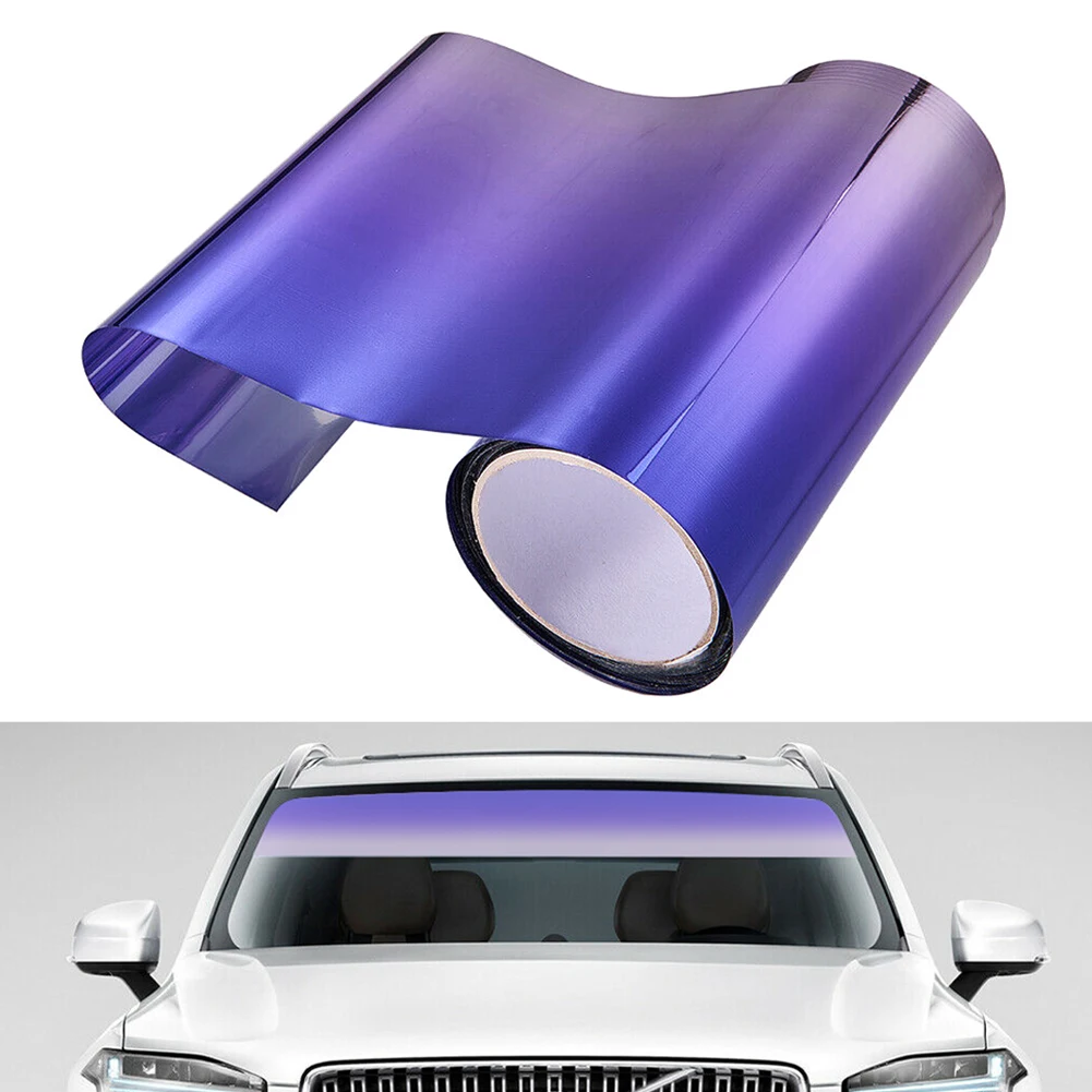 Windshield Protect Shade Sticker DIY 20CM*150CM PVC Car Styling Wrap Styling Moulding Car Window Sun Visor Strip Tint Film Front